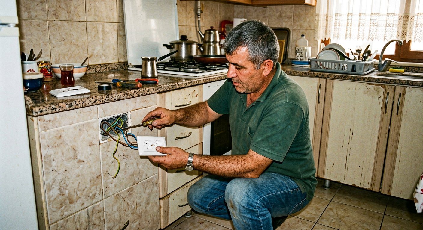 Mutfak priz degisimi