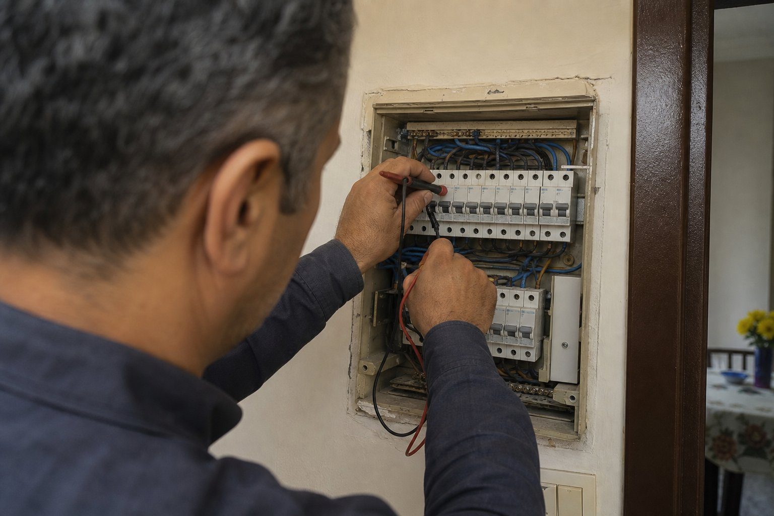 Acil Elektrikçi Servisi kontrol çalışması